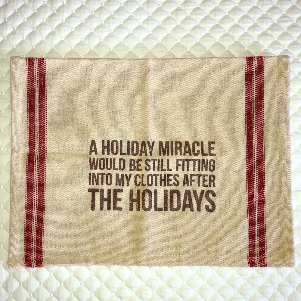 Holiday dish towel